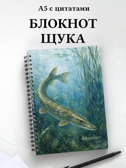 Блокнот Щука с мотивирующими цитатами