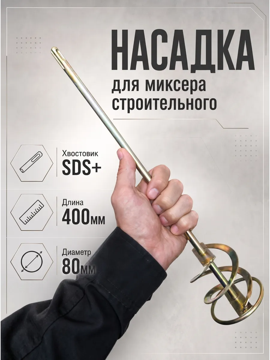 Венчик для миксера строительный насадка мешалка для раствора