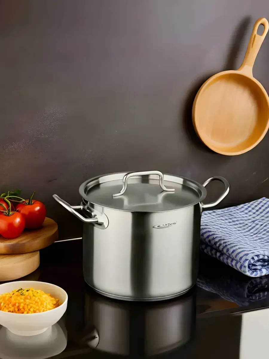 Кастрюля нерж. 11,2л, с крыш стекло, Millet МL-9026-H (4)