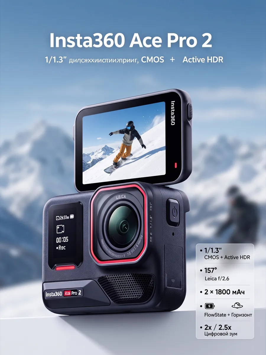 Экшн-камера Insta360 Ace Pro 2 50 МП