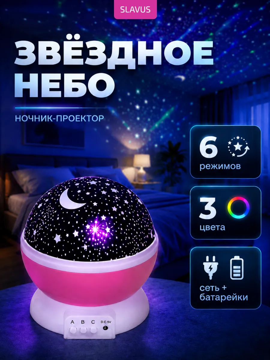 Ночник проектор Звездное небо