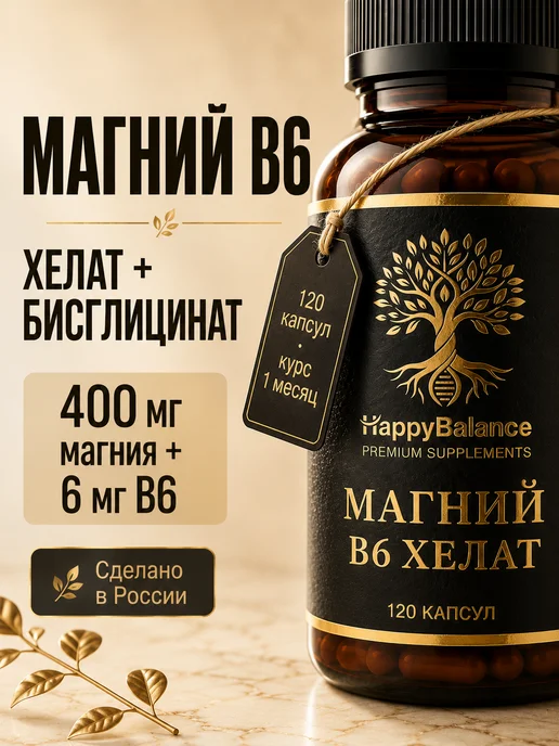 Магний В6 хелат бисглицинат 400мг