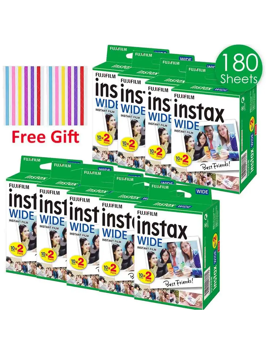 FUJIFILM Instax Wide фотобумага 10-200 листов 180 Sheet