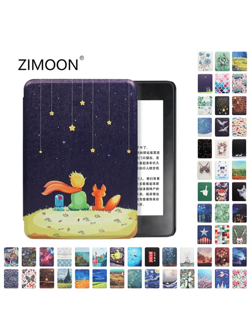 Zimoon Черный чехол для Kindle Paperwhite "Don't touch", черный, фото 2
