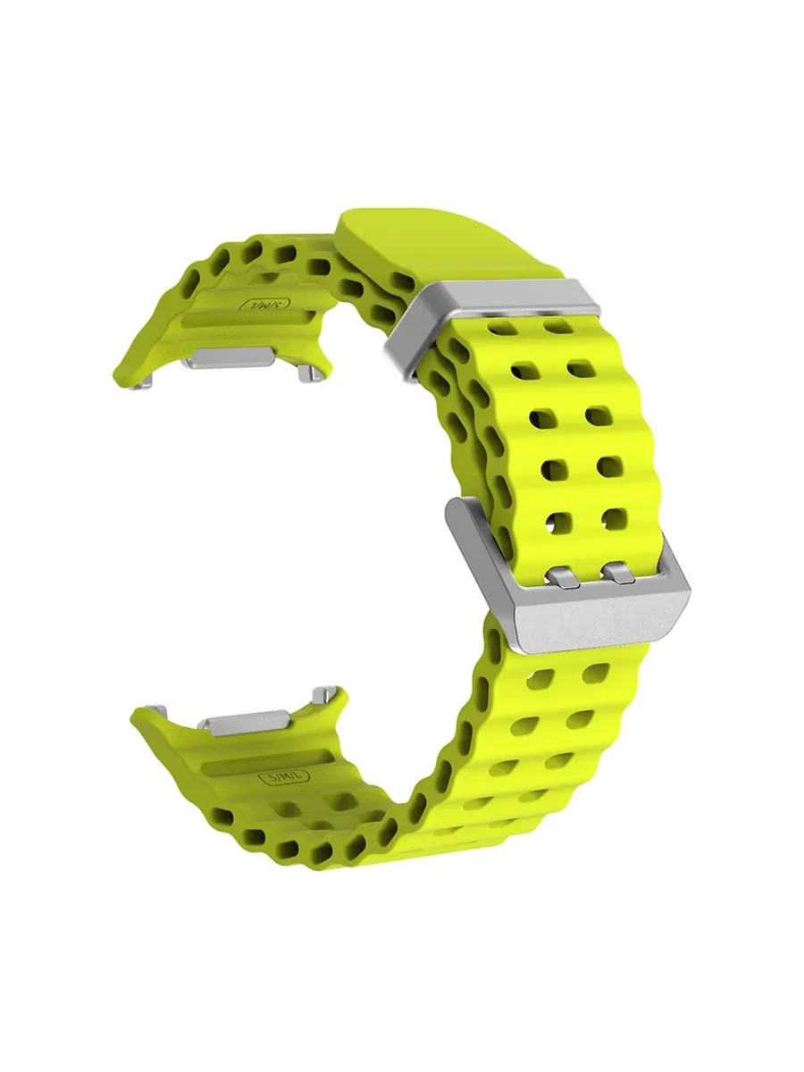 Ремешок для Samsung Galaxy Watch Ultra, SiLver-Fluor Yellow