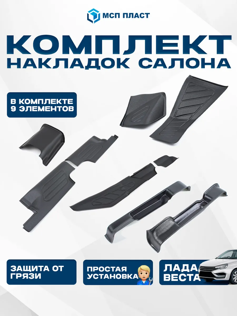 Набор защитных накладок салона Лада Веста