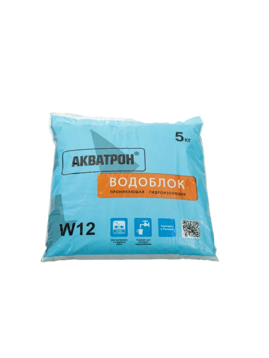 Гидроизоляционная смесь "Акватрон - Водоблок", 5 кг
