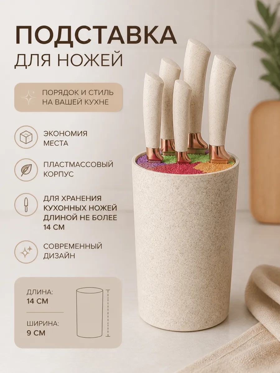 Подставка для ножей 14см*9см