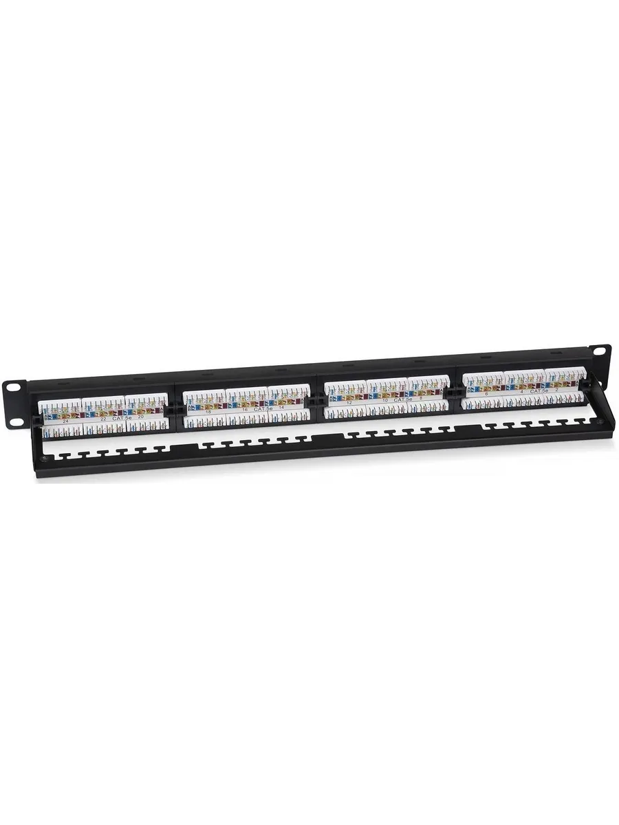 Патч-панель Cabeus 19", 1U, порты 24хRJ45, категория 5E