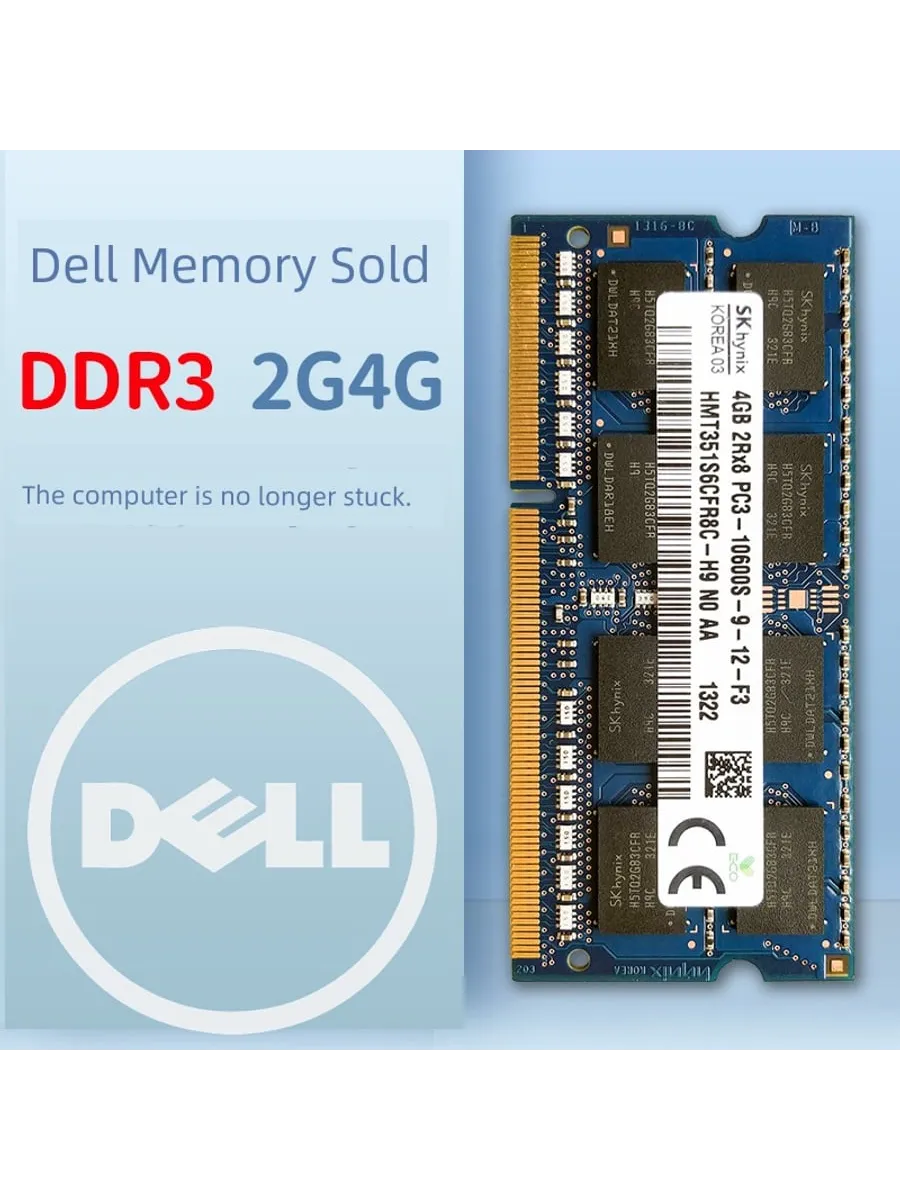 Нет бренда Оперативная память 4 ГБ для ноутбуков Dell N4010 N4020 N411