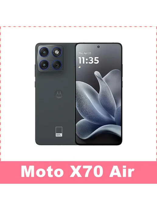 Смартфон Motorola X70 Air 12/512 ГБ, черный, фото 2