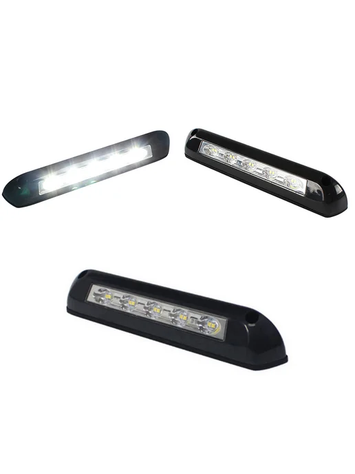 Для RV 12V LED аварийная подсветка водонепроницаемая, черный, фото 4