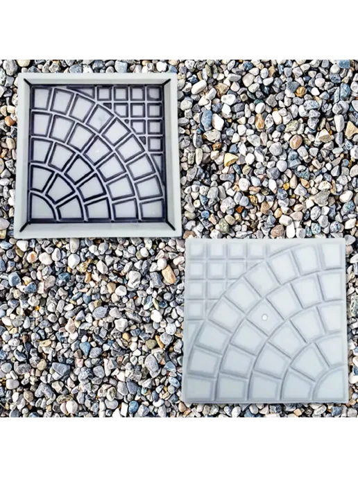 Форма для кирпича из пластика, многоразовая, 25x25x4см, 25x25x4 см
