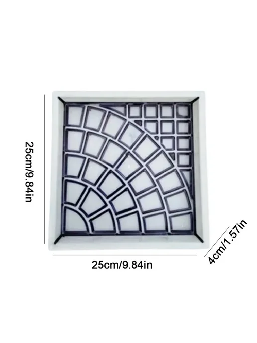 Форма для кирпича из пластика, многоразовая, 25x25x4см, 25x25x4 см, фото 7