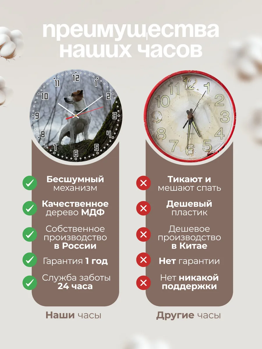 Часы настенные "Джек рассел" — фото 10