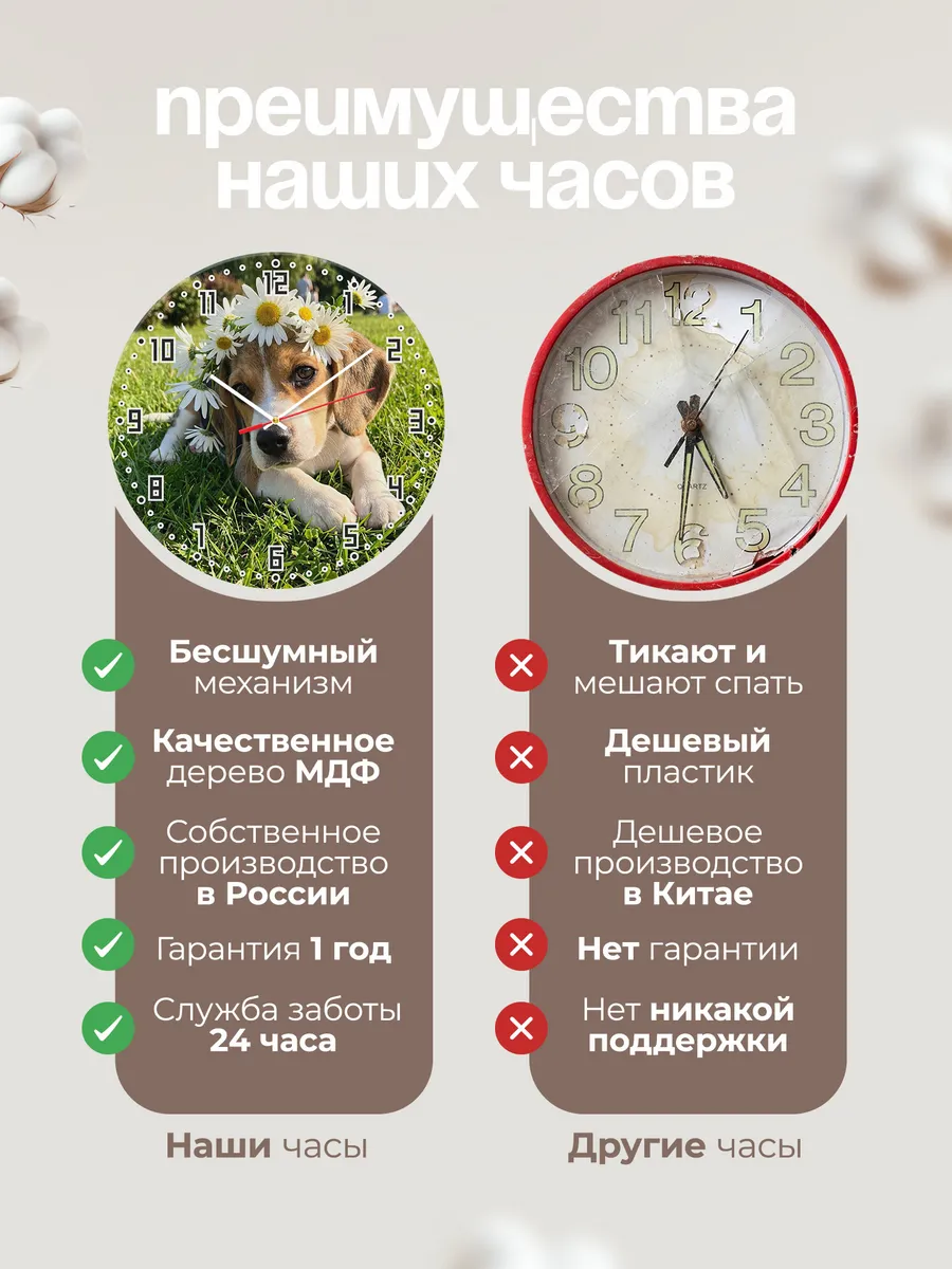 Часы настенные "Бигль" — фото 10