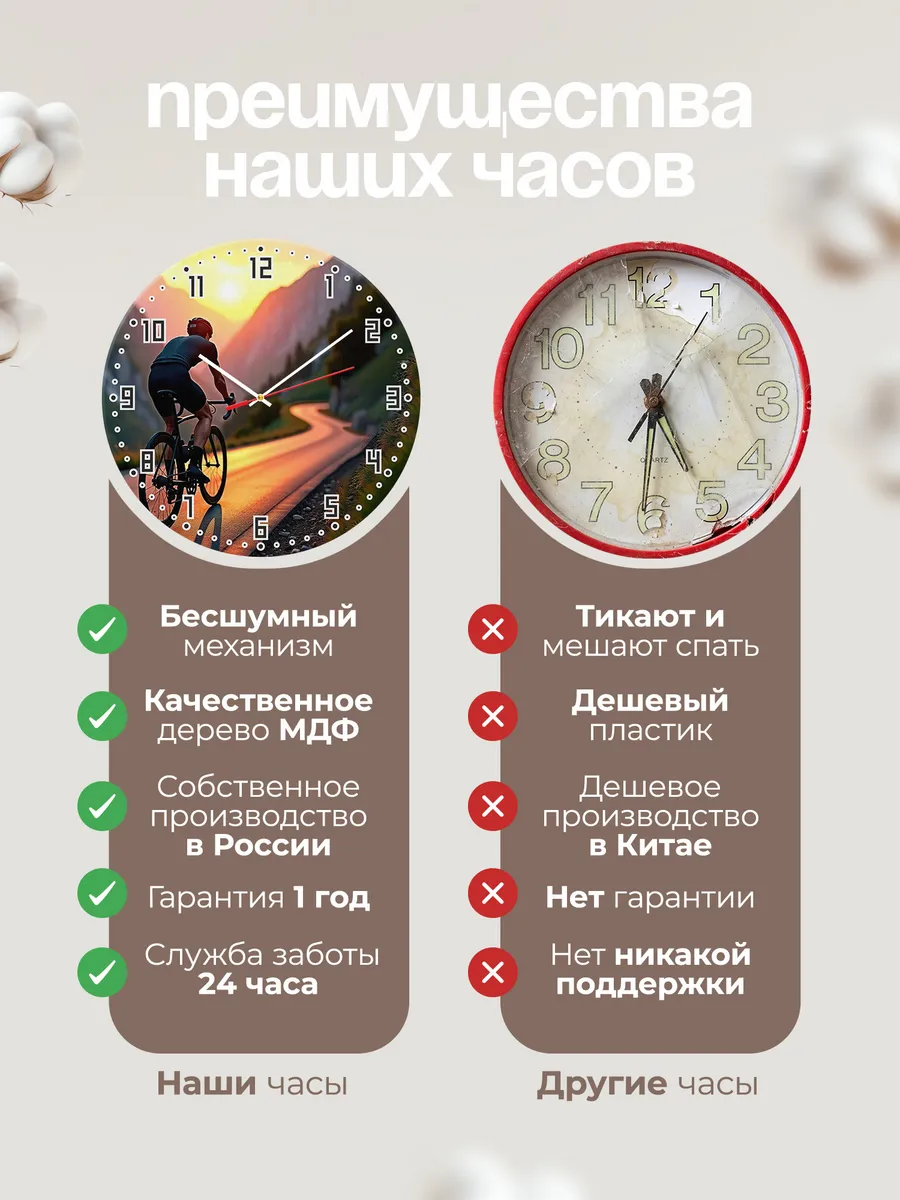 Часы настенные "Велосипедный спорт" — фото 10