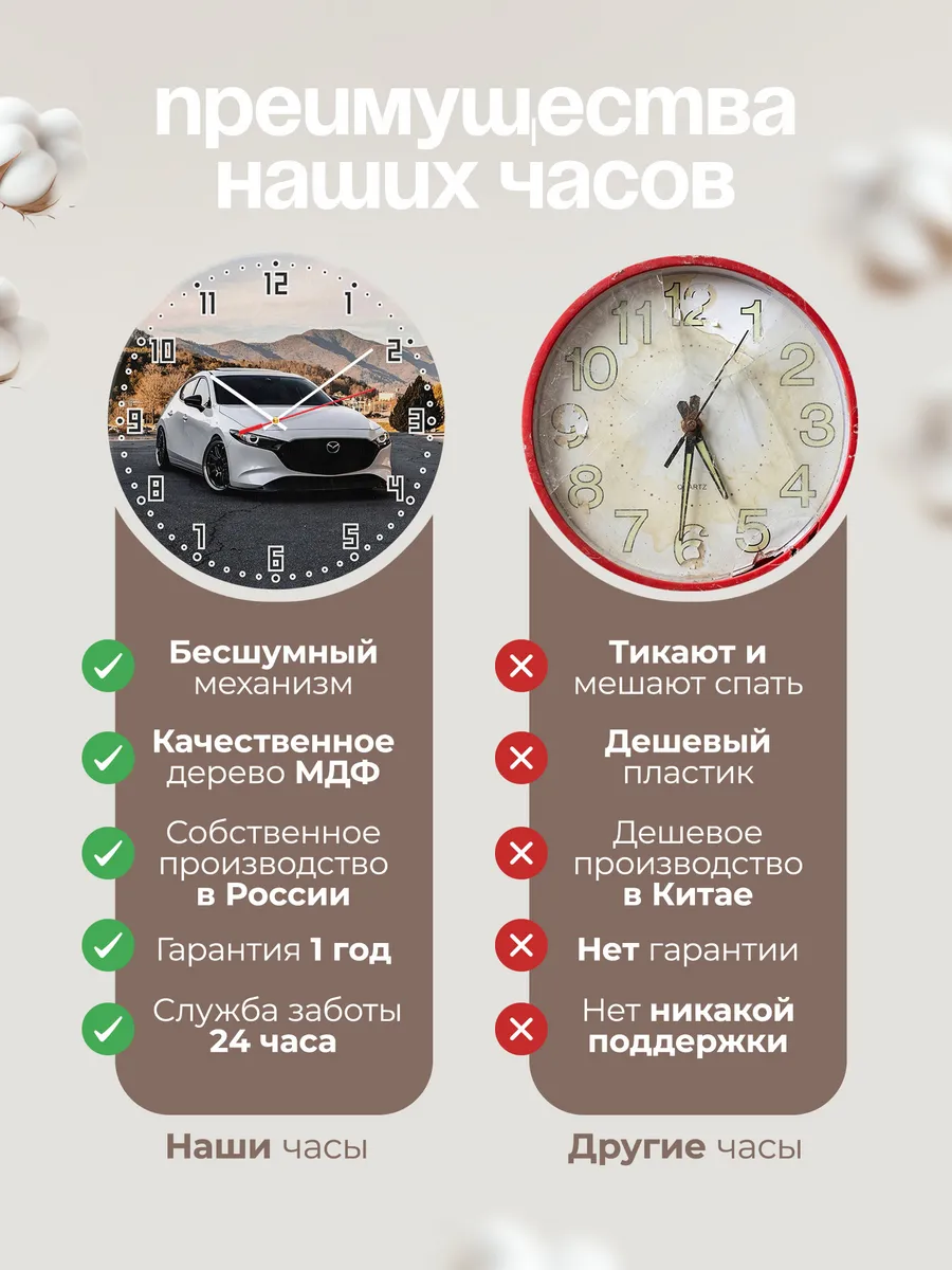 Часы настенные "Mazda 3" — фото 10