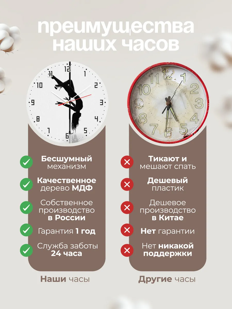 Часы настенные "для Стриптиз клуба" — фото 10
