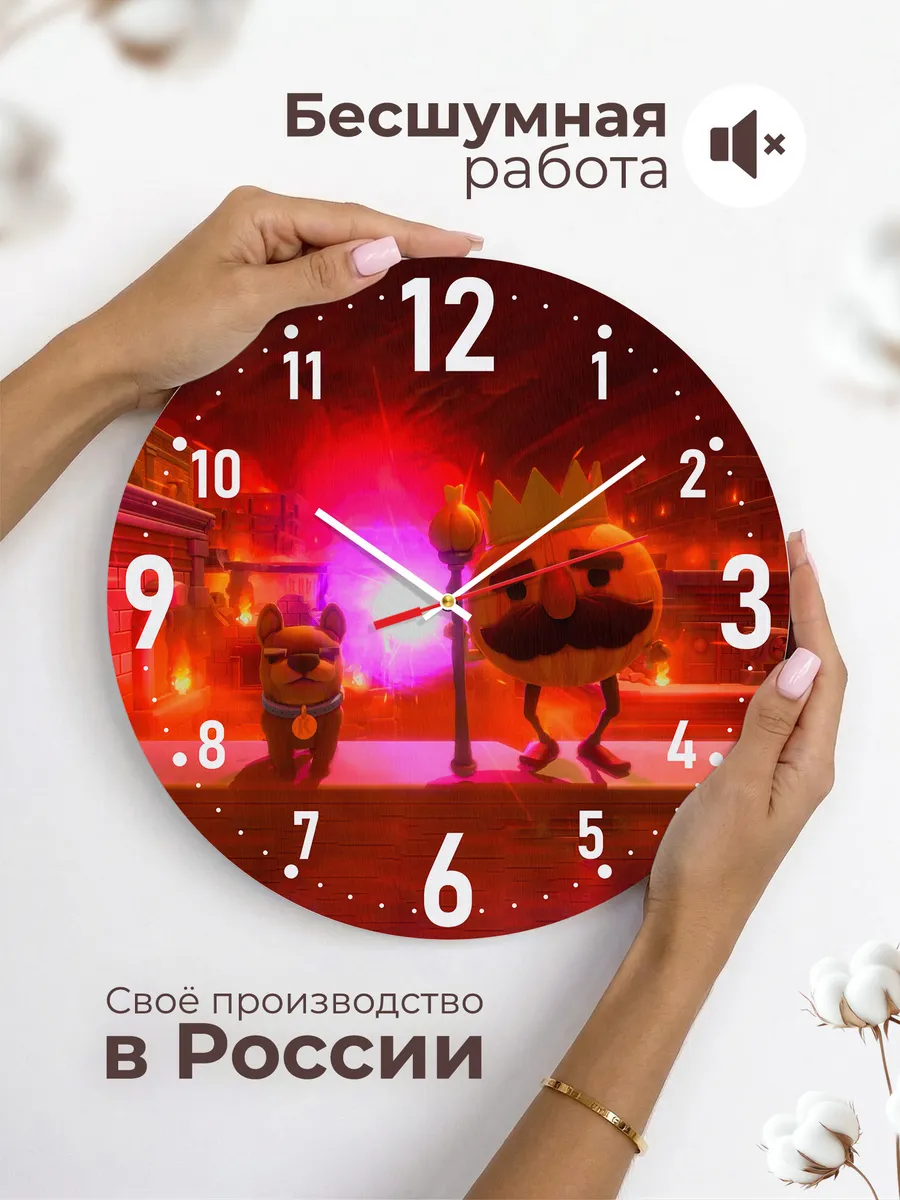 Часы настенные "игра Overcooked" — фото 6