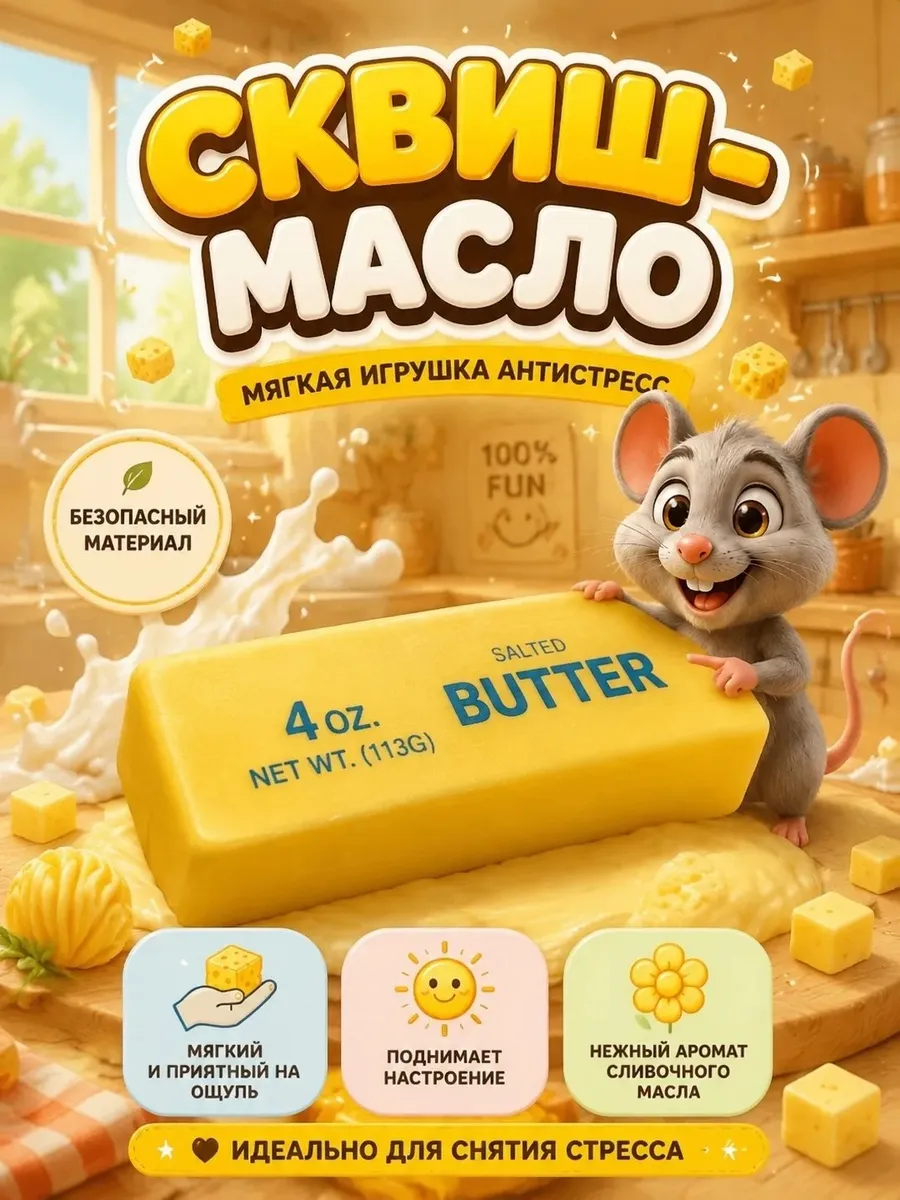 Масло сквиш игрушка антистресс