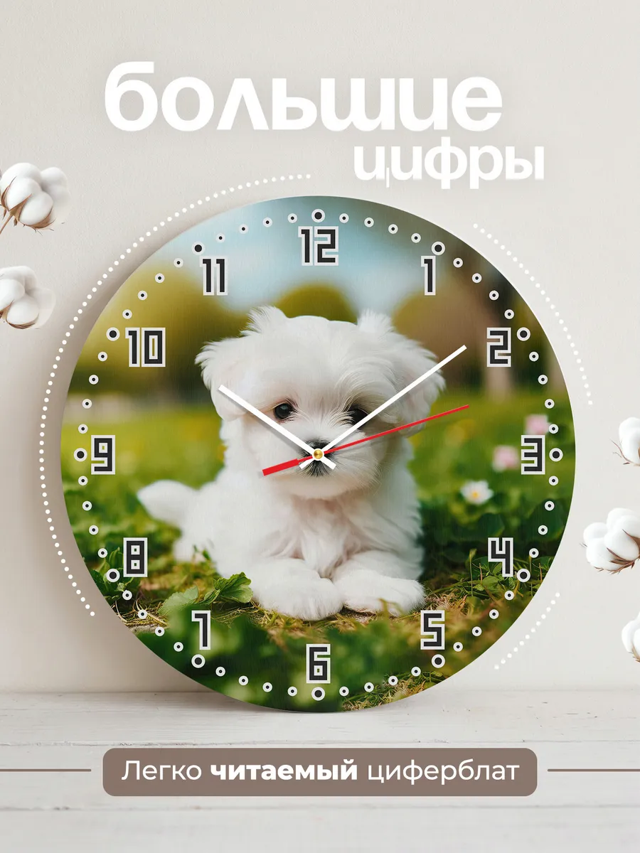 Часы настенные "Мальтийская болонка" — фото 2
