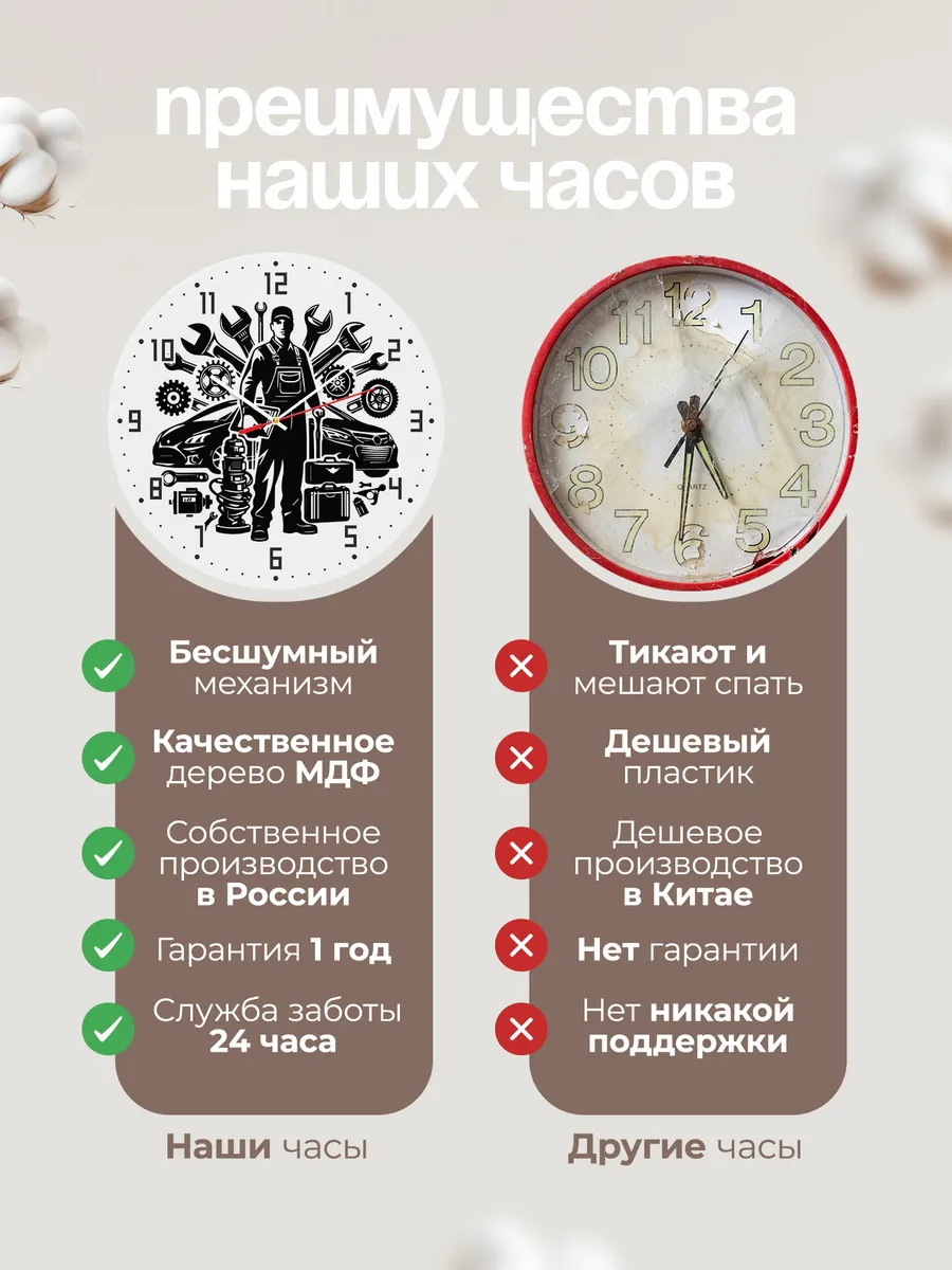 Часы настенные "подарок автослесарю" — фото 10