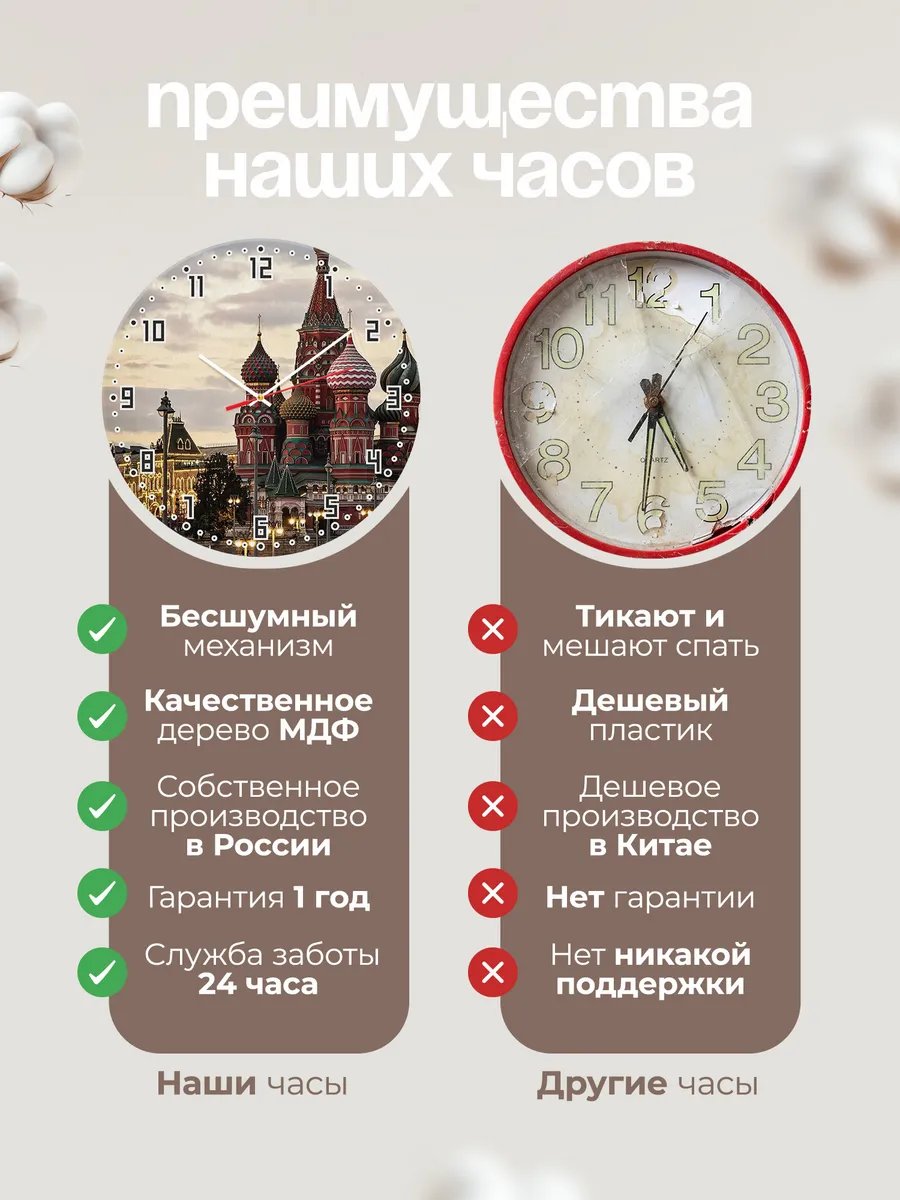Часы настенные "Москва" — фото 10
