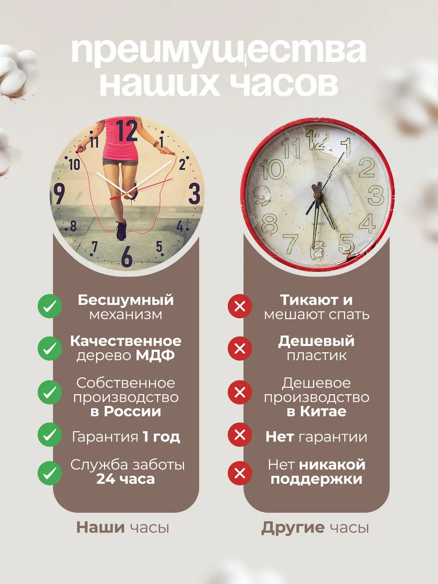 Часы настенные "Роуп скиппинг спорт" — фото 10