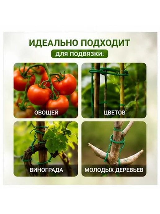 Подвязка для растений 0.36см, вариант, фото 2