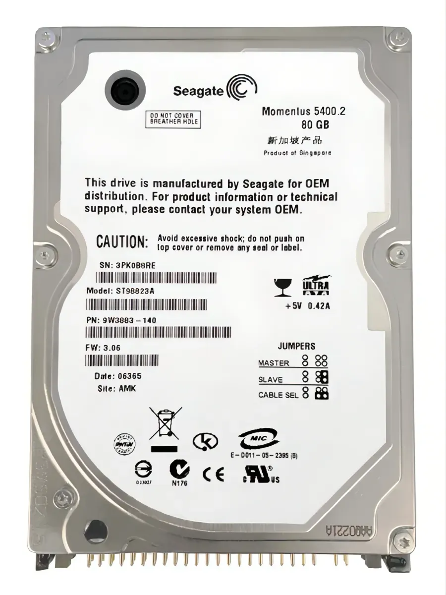 Жесткий диск Seagate ST98823A 80Gb 5400 IDE 2,5" HDD