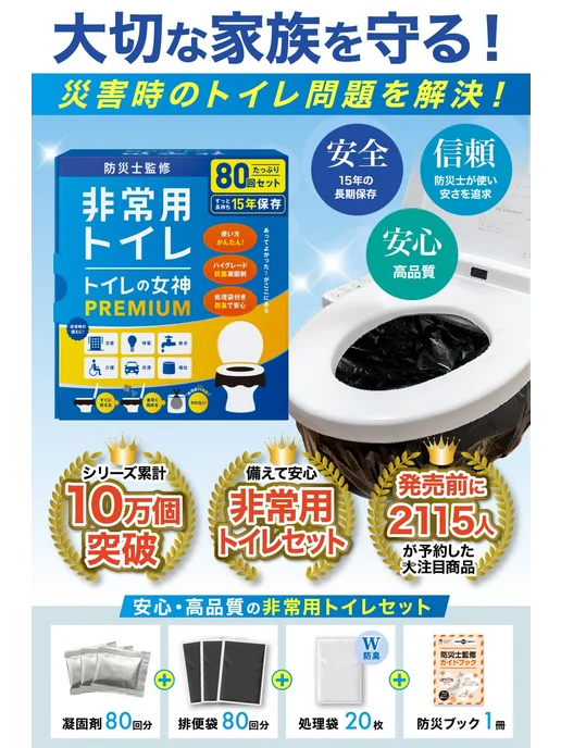 Портативный туалет Toilet Goddess PREMIUM, синий, фото 2