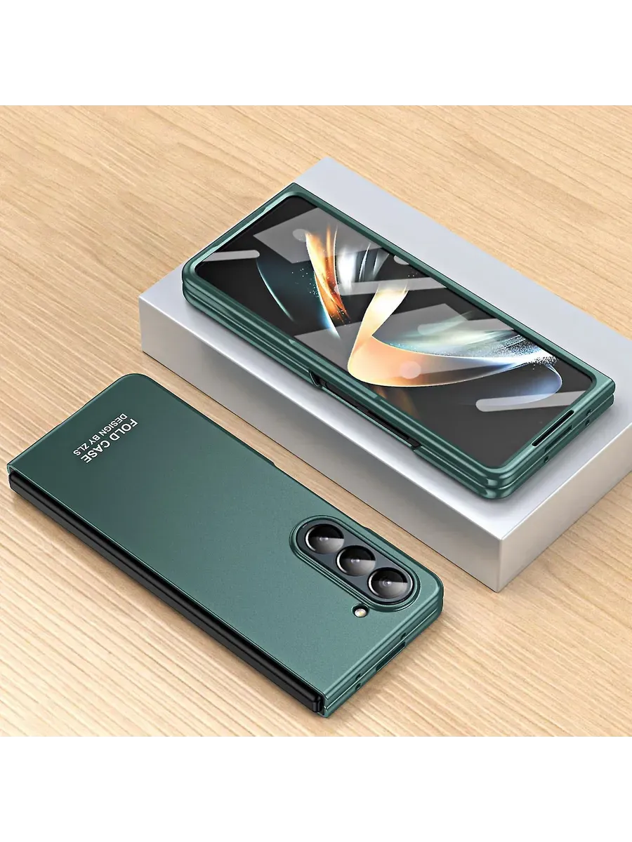 Чехол для Samsung Galaxy Z Fold 5, защитный Цв. зелёный