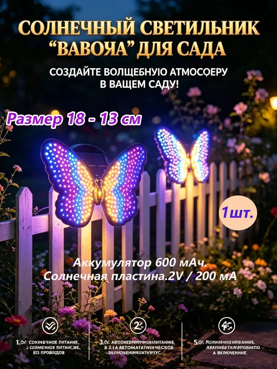 Каркасная светодиодная фигура 13 см