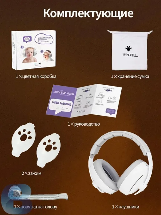 Детские противошумные наушники, 25 дБ, вариант, фото 5
