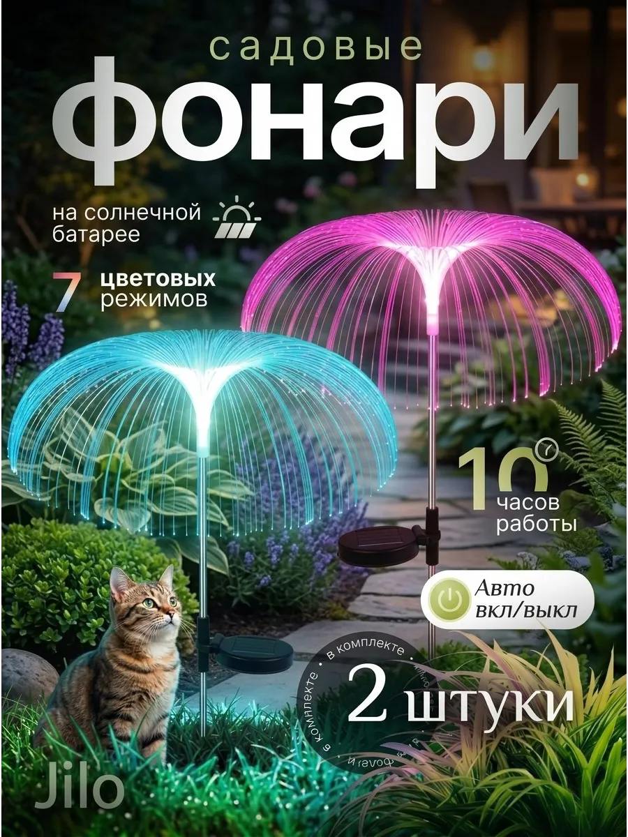 Светильник садовый на солнечной батарее