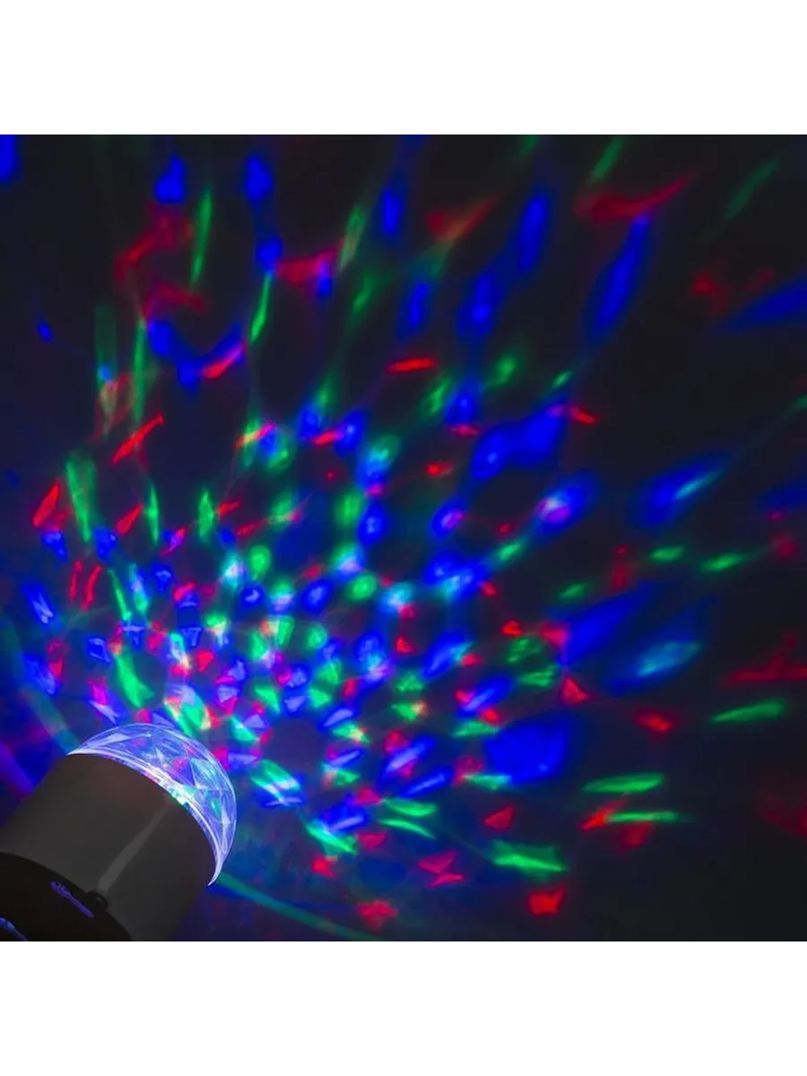 Хрустальный световой шар 7.5 см с RGB подсветкой