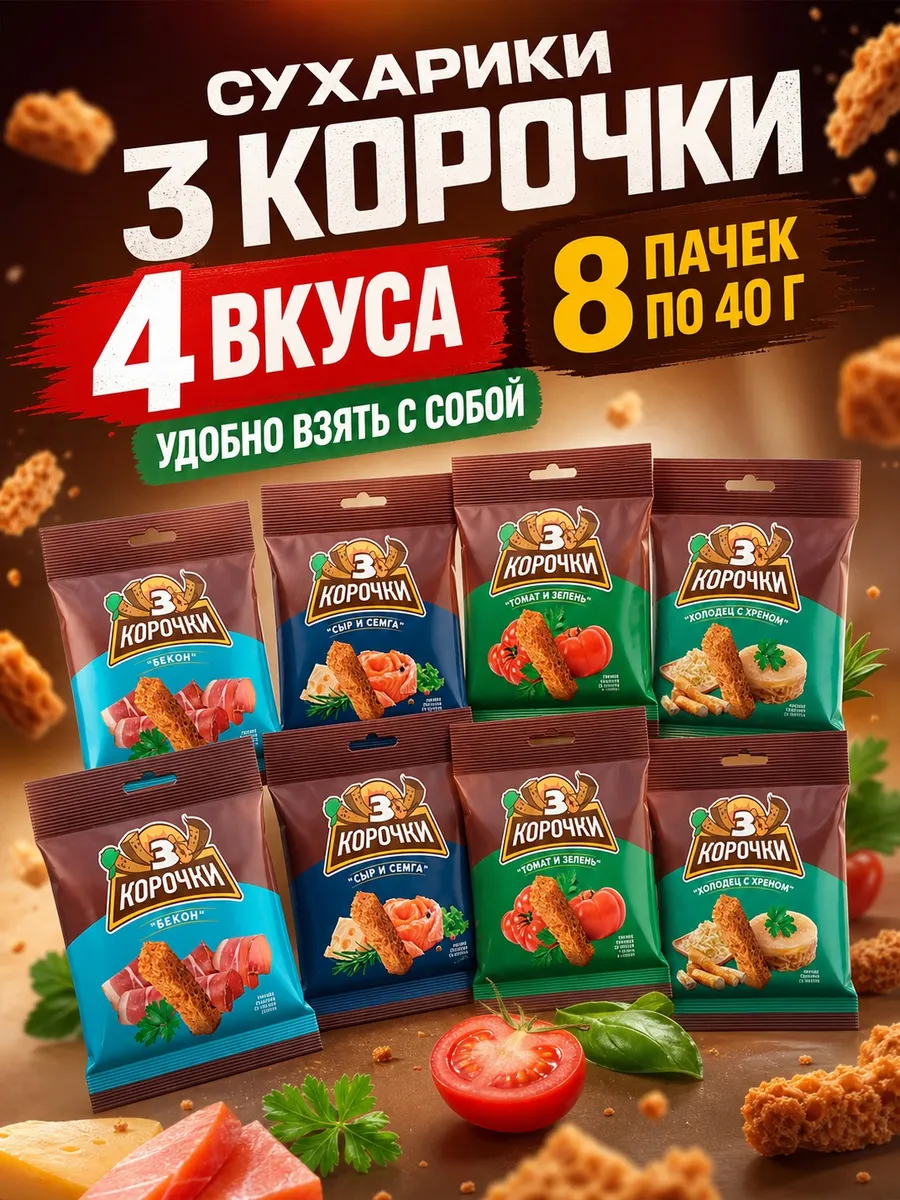 Сухарики 3 корочки набор