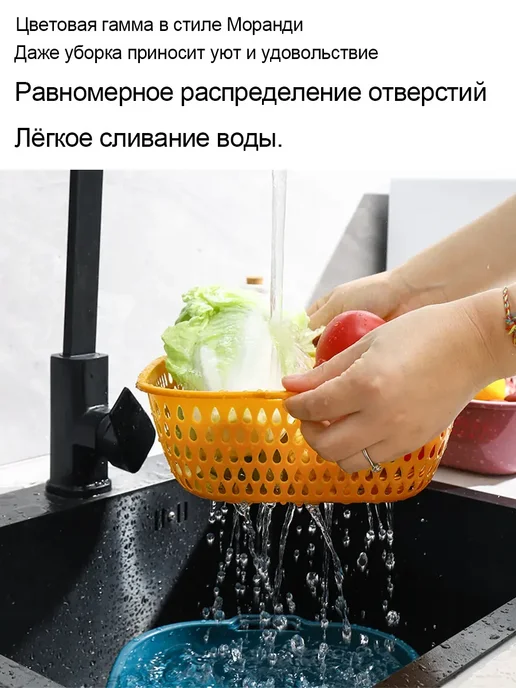 Друшляк для кухни, синий, фото 6