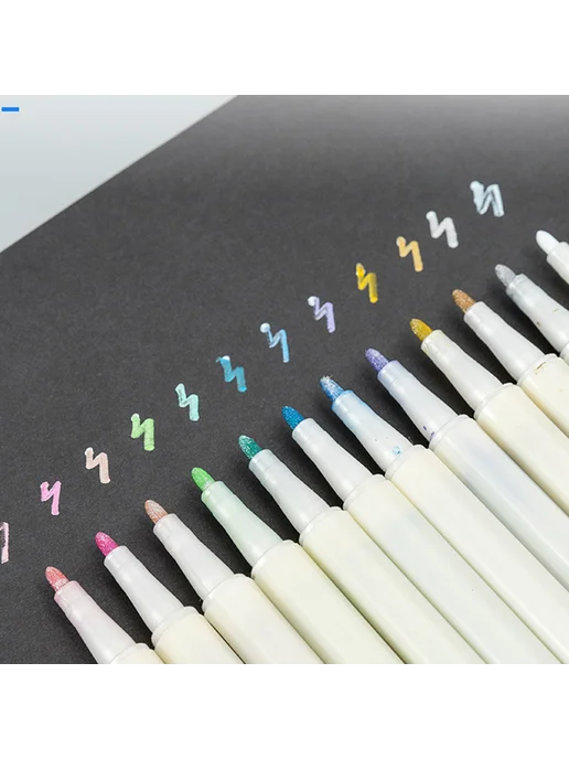 Набор Fire Paint Markers 6 12 цв для стекла, бумаги, украшен, вариант, фото 4