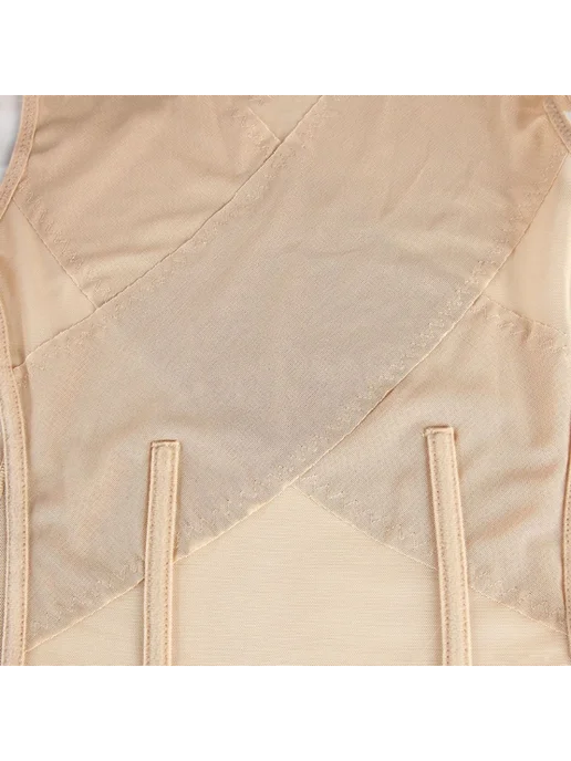 Черный корсет для похудения 3XL, утягивающий, с кружевной от…, черный, фото 7