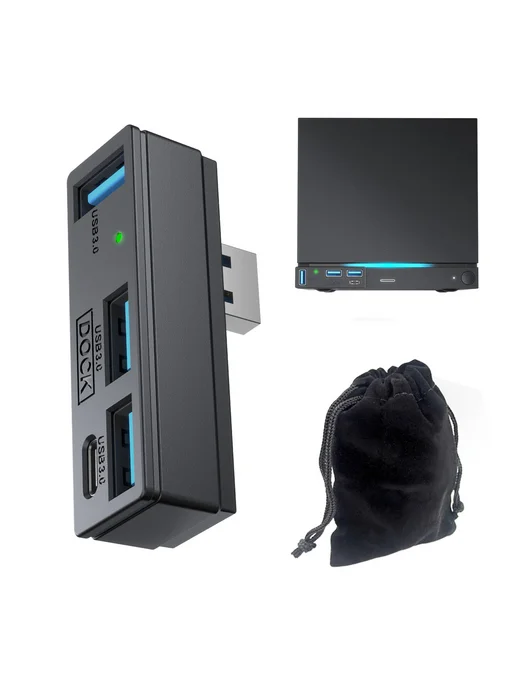 4в1 USB 3.0 хаб для Steam, PS5, ПК, ноутбук, экспелер, вариант, фото 2