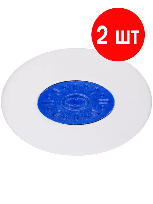 OfficeSpace Ластик "Profi", 2 штуки, ТПР, пластиковый держатель, белый