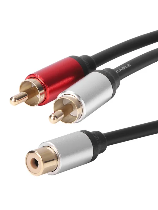 RCA 1F на 2M аудио разветвитель для усилителя и сабвуфера, вариант