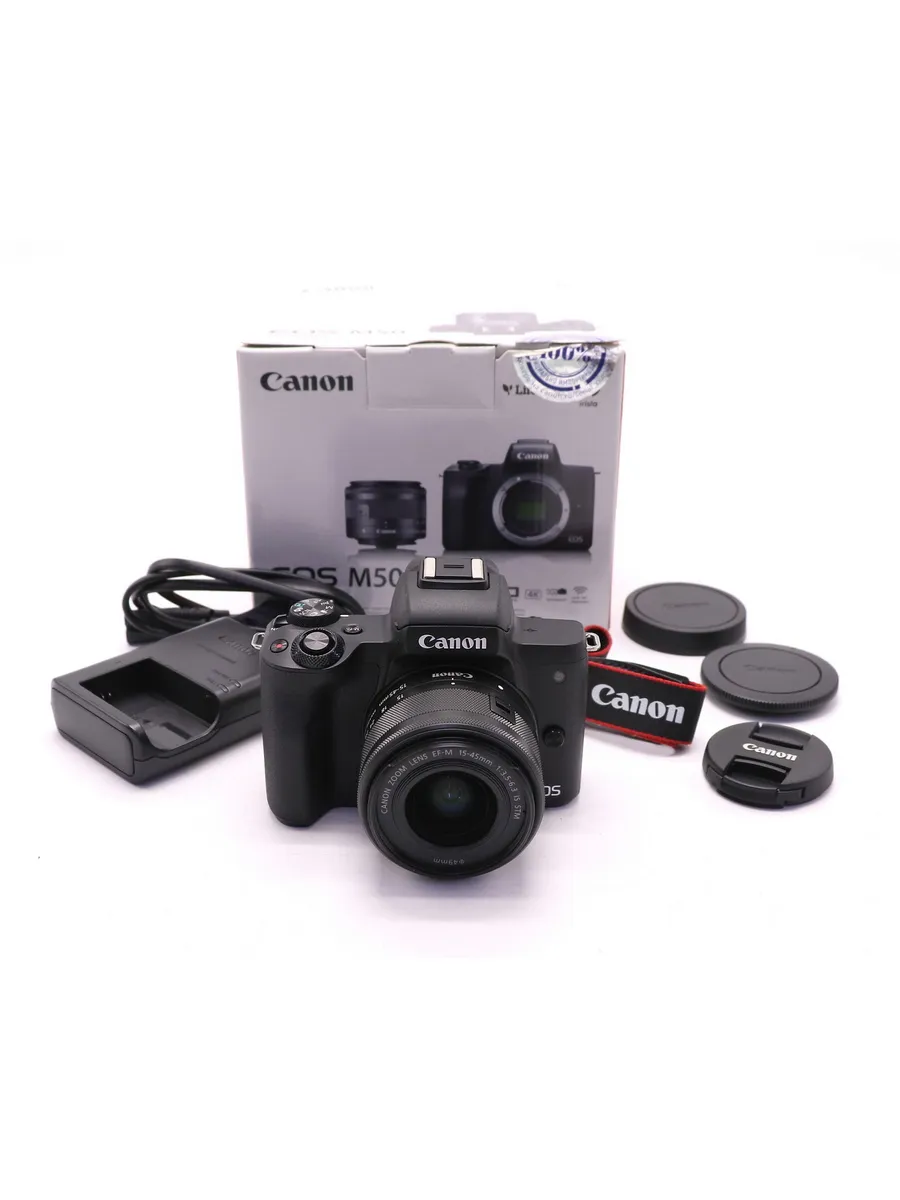 CANON EOS M50 kit в упаковке (пробег 295 кадров)