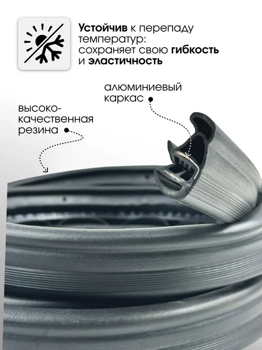 БРТ Уплотнитель передней двери для Лада Приора 2170 2172 - 1 шт, 1 шт, фото 2