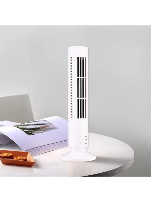 Черный USB-вентилятор башенного типа для рабочего стола, 2 с…, черный, фото 7