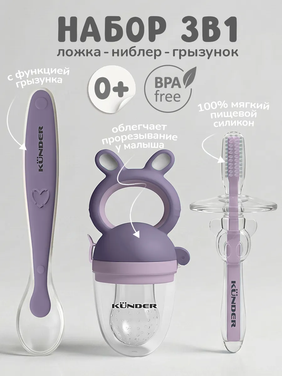 Набор для прикорма ниблер+прорезыватель+ложка