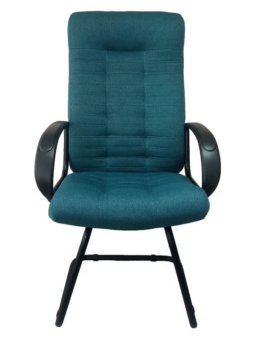 Stylchairs Конференц-кресло Атлант, ткань рогожка морская волна, синий, фото 2