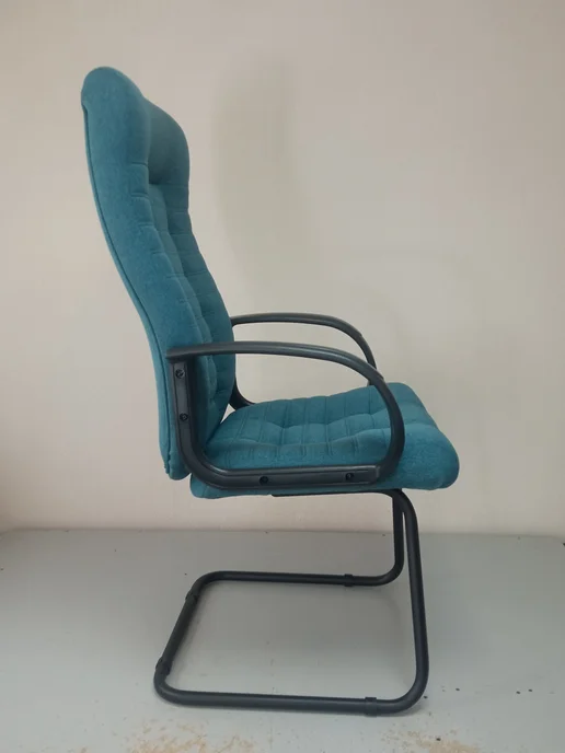 Stylchairs Конференц-кресло Атлант, ткань рогожка морская волна, синий, фото 8